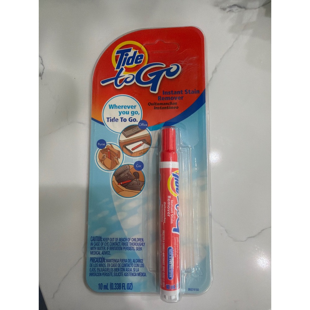 P&G Tide to Go Instant Stain Remover Pen 10ml Portable Laundry Travel Stick New
